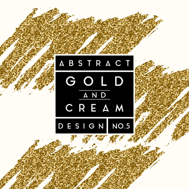Abstract Gold Glitter Design - Vector, Image
