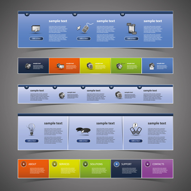 Webdesign-Elemente - Vektor, Bild