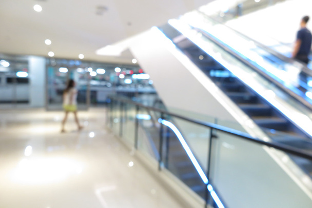 Escada rolante em shopping center, abstrato e borrão de fundo
 - Foto, Imagem