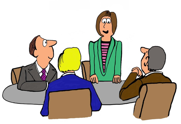 Female Executive Leading Meeting - Photo, Image