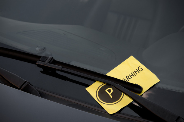parkovací lístek na sklo - Fotografie, Obrázek