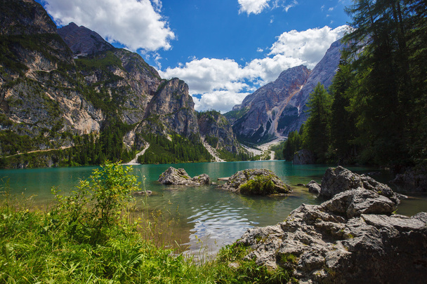 Braies Lake in Italy - Photo, Image