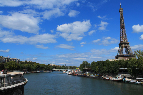 Wieża Eiffla w Paryżu, stolicy i najbardziej zaludnione miasto Francji - Zdjęcie, obraz