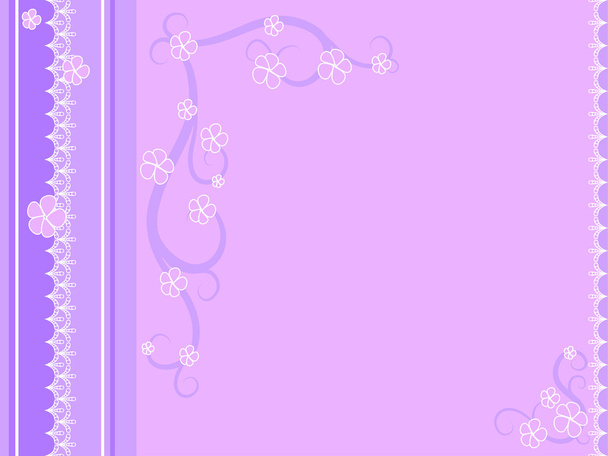 Pink background with flowers - Вектор,изображение