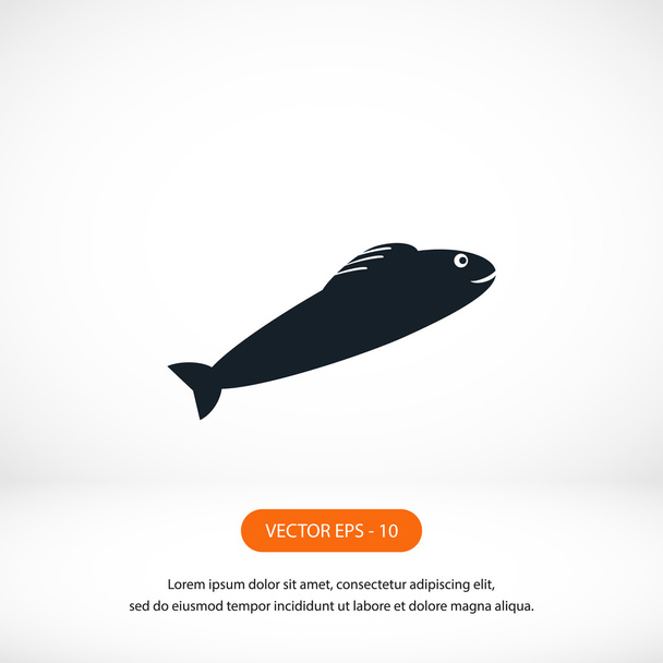 Iconenvector van vis - Foto, afbeelding