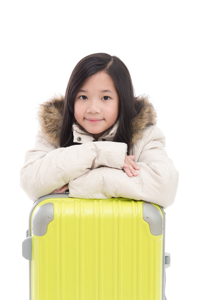Ελκυστικές όμορφο κορίτσι της Ασίας ευτυχής είστε έτοιμοι να πάτε για διακοπές, μου - Φωτογραφία, εικόνα