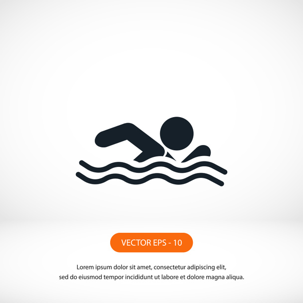 pictogram vector zwemmen - Foto, afbeelding