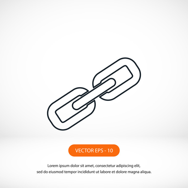 Řetězové propojení ikona Vektor - Fotografie, Obrázek