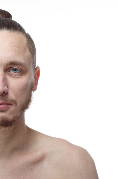 Half face of young man - Fotoğraf, Görsel