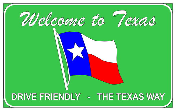 Welcome To Texas - Vector, Image