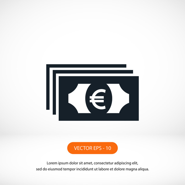 Euro vector pictogram - Foto, afbeelding