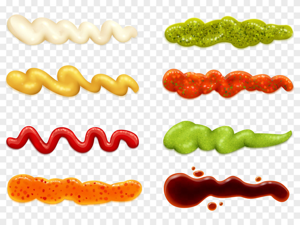 Collection Sauces Icons - Vector, Image