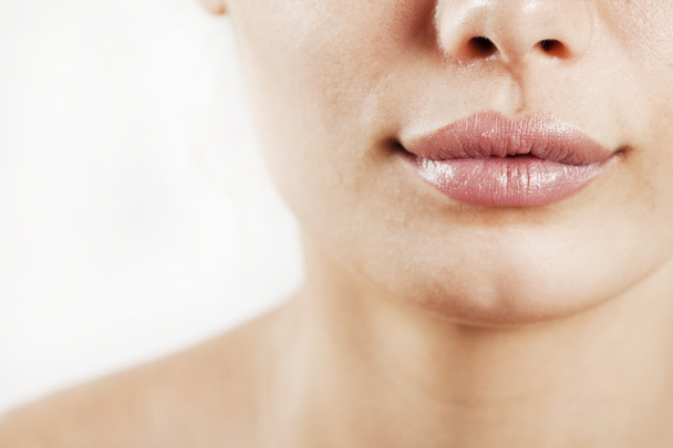 Beauty young woman lips - Фото, изображение