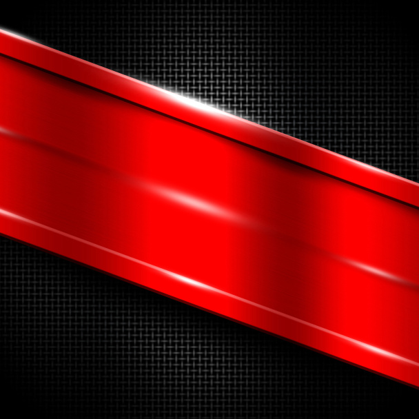 cadre métallique rouge sur maille métallique noire
.  - Photo, image