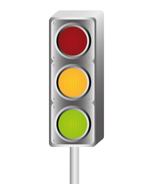 semaphore traffic light isolated icon - Vector, Image