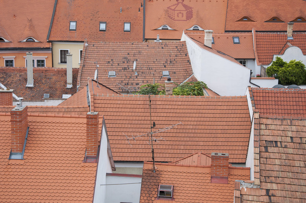 Blick auf Hausdächer - Foto, Bild