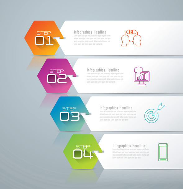infographics design template - Vetor, Imagem
