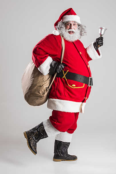 cheerful funny traditional santa claus - Photo, Image