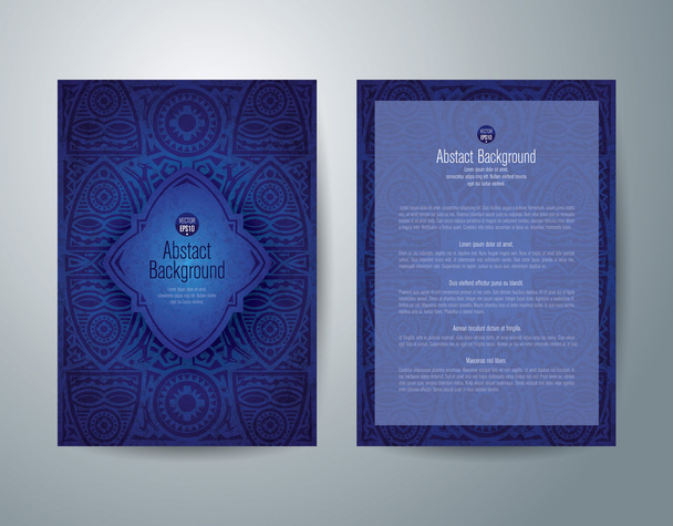 African art brochure design - Vektor, Bild