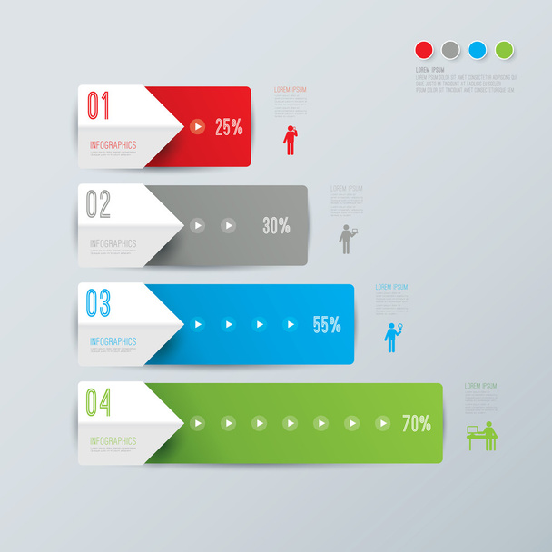 infographics design template - Vetor, Imagem