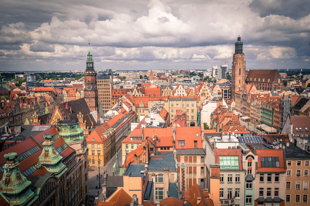 Vista superior de la Wroclaw
 - Foto, imagen