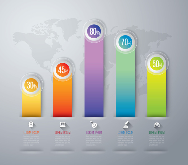 infographics design template - Vektor, kép