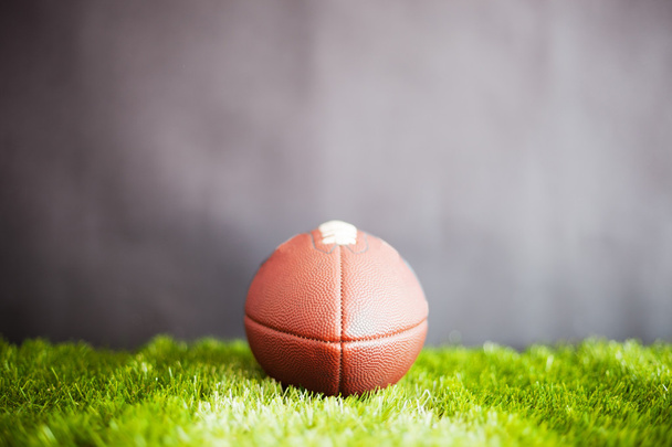 Vintage Football on grass - Foto, imagen