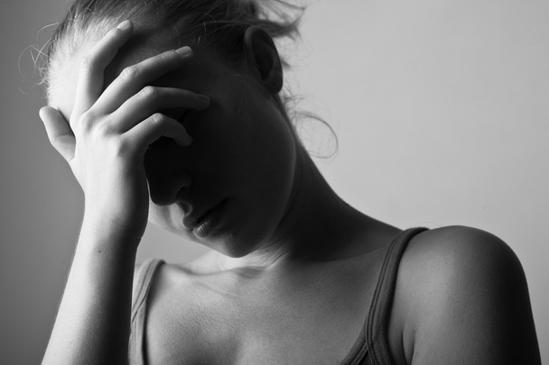 depresif kadın - Fotoğraf, Görsel