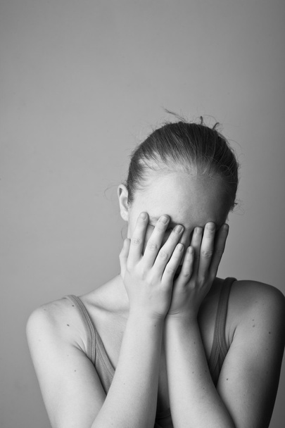 fiatal depressziós nő - Fotó, kép