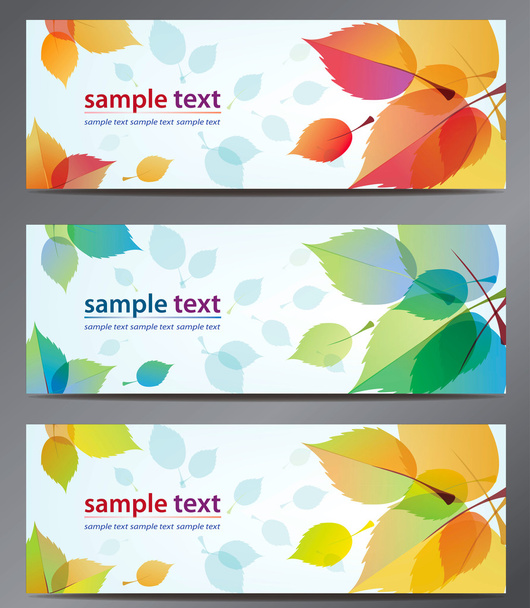 Autumn leaves vector background - Vector, Image