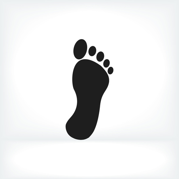 human footprint icon - Vector, afbeelding