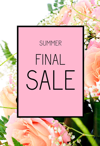 Final Summer Sale Poster fundo
 - Foto, Imagem