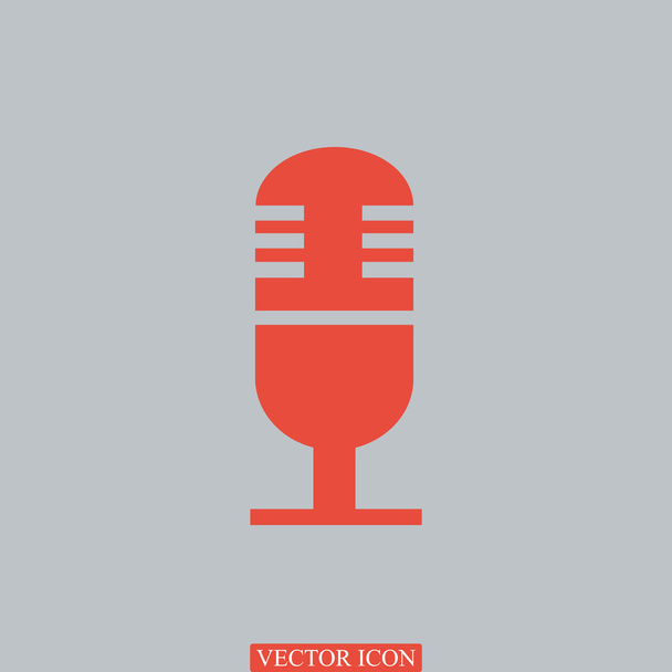 mikrofon multimédia ikon - Vektor, kép