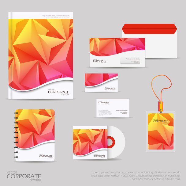Identity company style template  - Vetor, Imagem