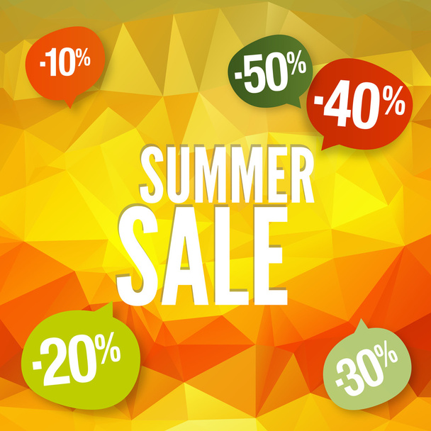 Summer special discounts - Wektor, obraz