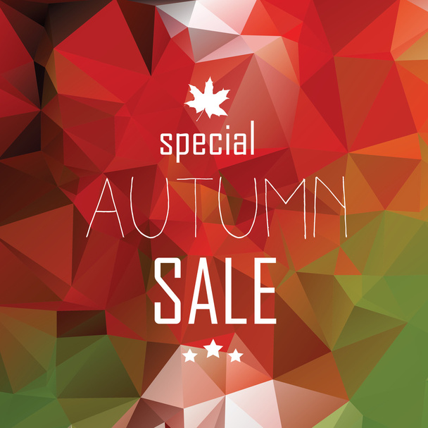 autumn sale poster - Διάνυσμα, εικόνα
