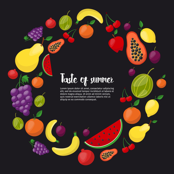 Healthy food circle   - Вектор,изображение