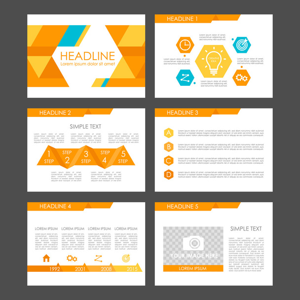 Infographic elements for presentation templates. - Vector, Image