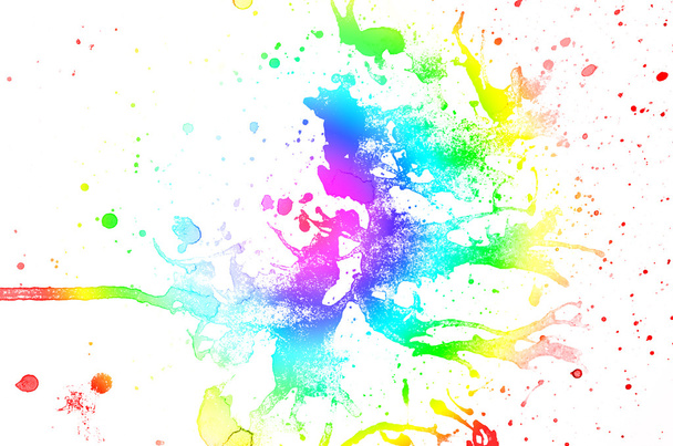 fondo multicolor abstracto de acuarela  - Foto, Imagen