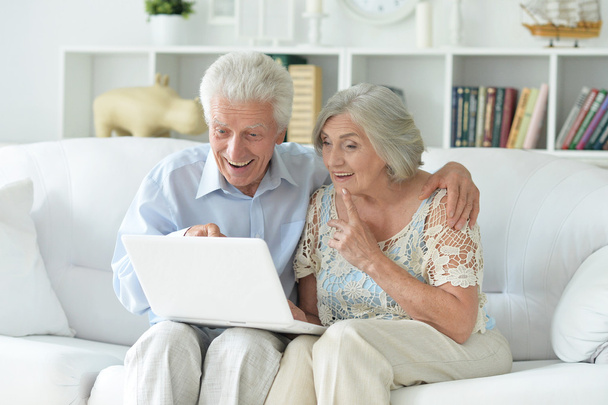 Porträt eines glücklichen, schönen Senioren-Paares  - Foto, Bild