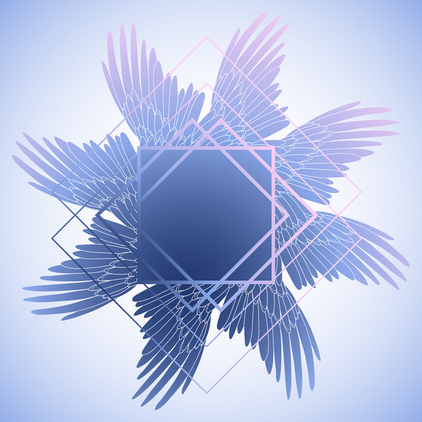 Diseño gráfico con alas
 - Vector, Imagen