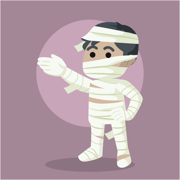 guy in mummy costume illustration design - Vektor, kép