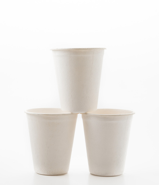 paper cup on white background - Fotó, kép