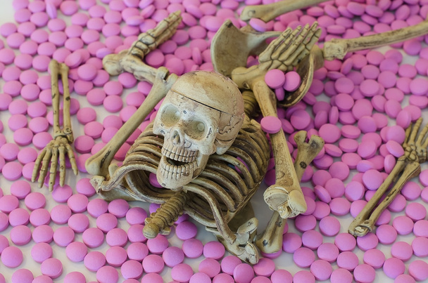 Medicine, death skull. - Photo, Image