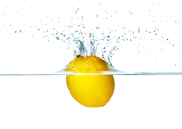 Lemon Splashing - Photo, Image