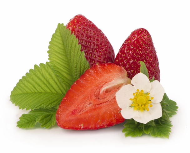Strawberries on a white background. - Photo, Image