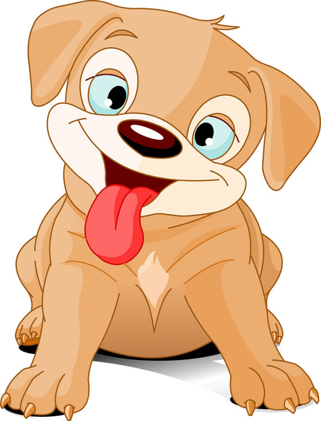 Funny Puppy - Vektor, obrázek