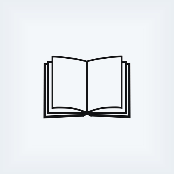 ikona knihy izolované na bílém pozadí - Fotografie, Obrázek
