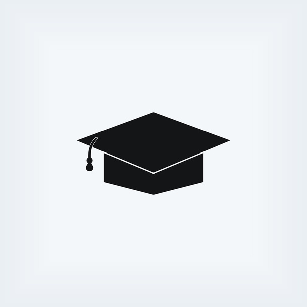 Tapa de graduación icono negro
 - Foto, imagen