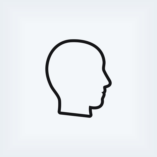 head vector icon - Photo, Image